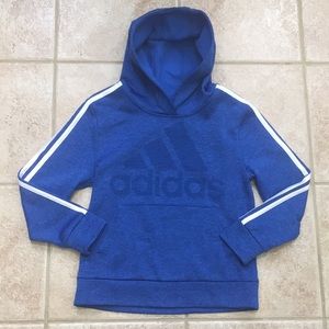 adidas Boys Fleece Lined Pullover Hooded Sweatshirt